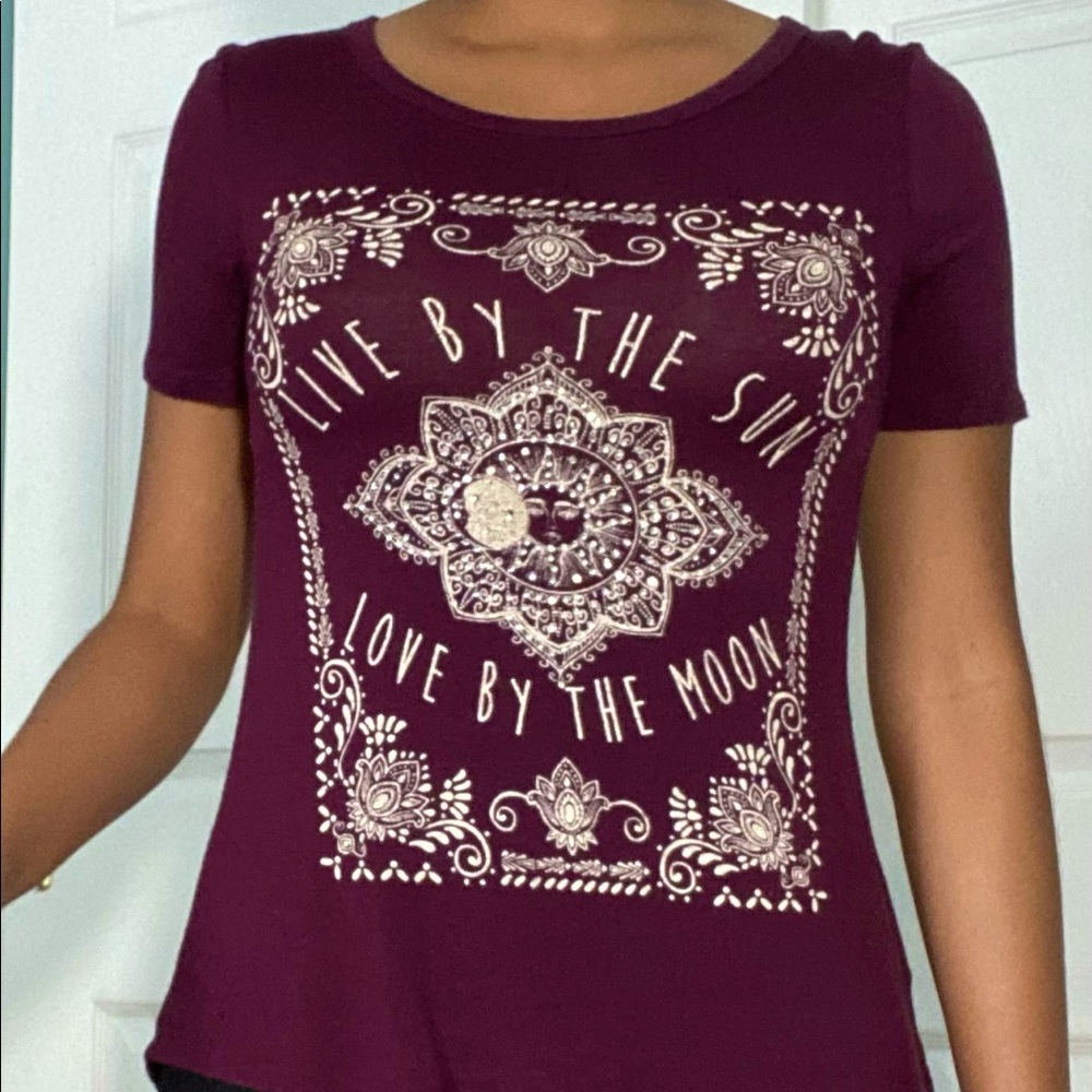 “Live by the sun, Love by the moon” top